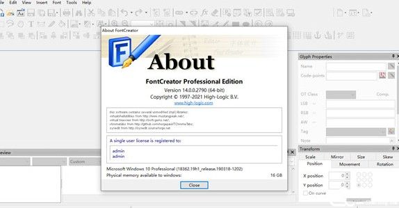 fontcreator14破解版
