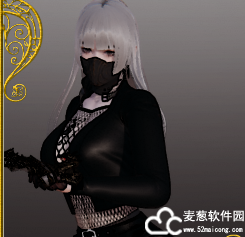 AI少女性感渔网皮衣女刺客mod