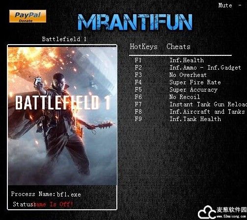 战地1修改器MrAntiFun版