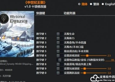 中世纪王朝修改器