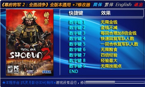 幕府将军2全面战争修改器正式版