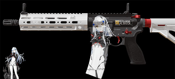 严阵以待少女前线hk416皮肤mod